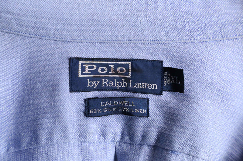 "Polo by Ralph Lauren" CALDWELL silk linen H/S shirt