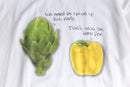 ingredients conversation print ringer Tee