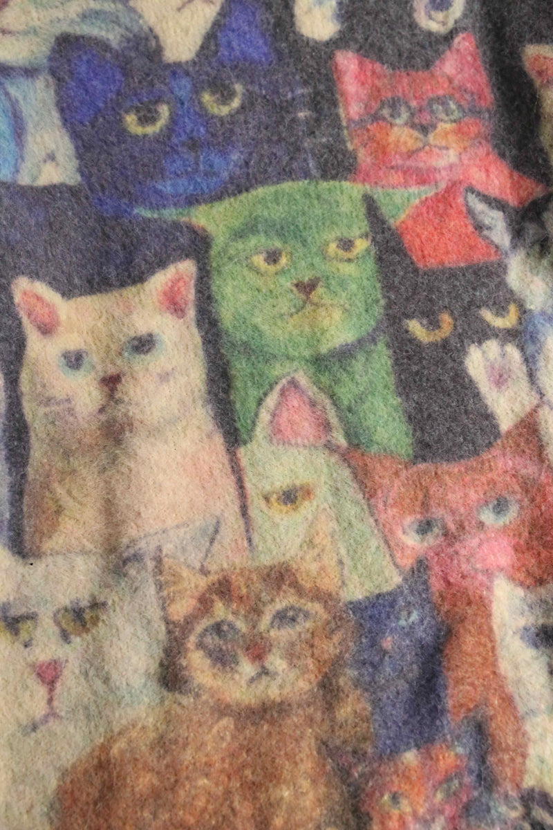 "CAT" cotton wool knit