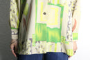lime abstract pattern shirt