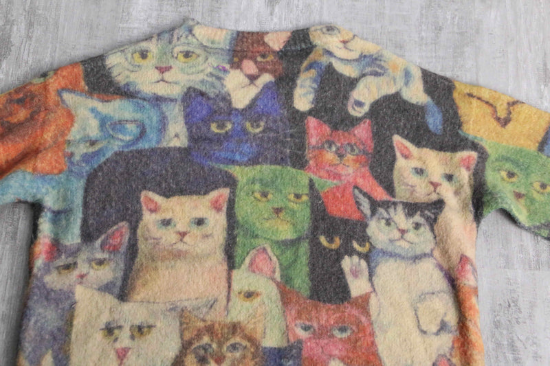 "CAT" cotton wool knit