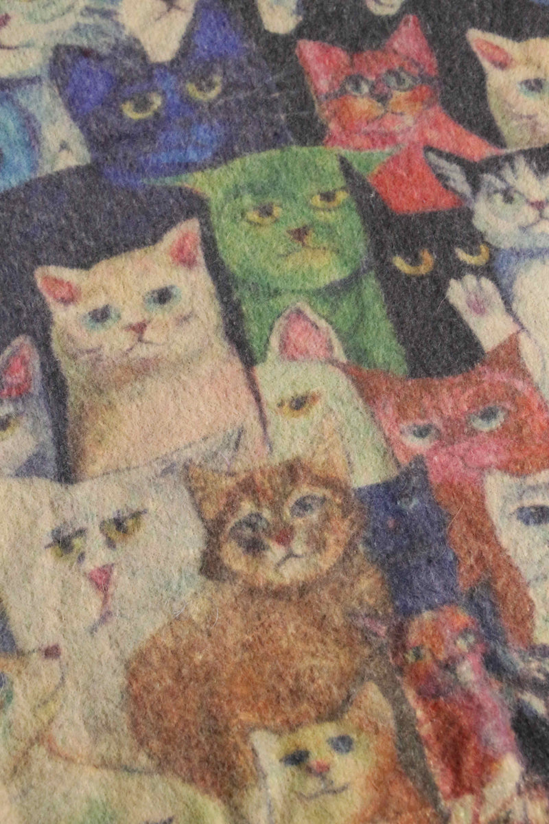 "CAT" cotton wool knit