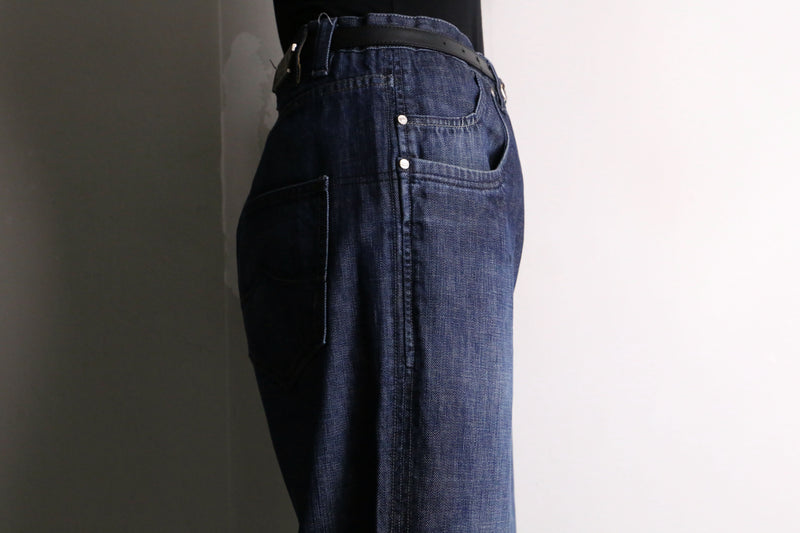 “PHAT FARM” knees stitch Indigo buggy denim