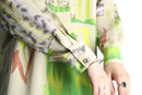 lime abstract pattern shirt
