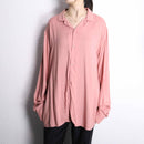 pale pink rayon open collar shirt