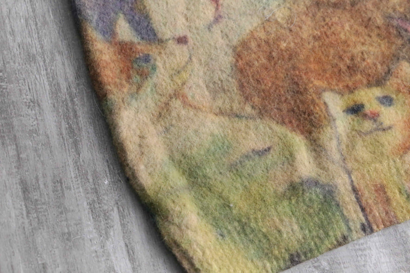 "CAT" cotton wool knit