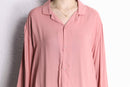 pale pink rayon open collar shirt
