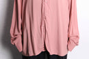 pale pink rayon open collar shirt