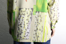 lime abstract pattern shirt