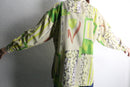 lime abstract pattern shirt