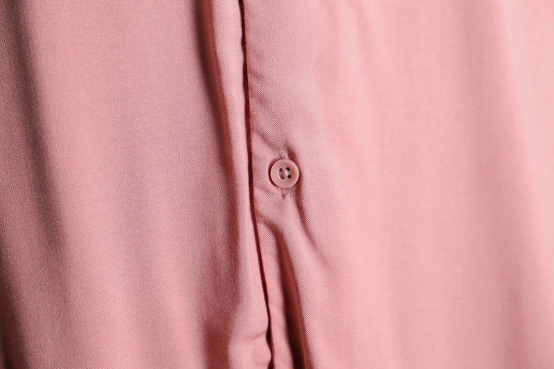 pale pink rayon open collar shirt