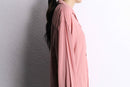 pale pink rayon open collar shirt