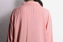 pale pink rayon open collar shirt