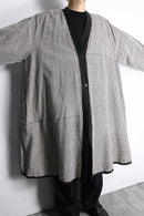 monotone total pattern ethnic coat