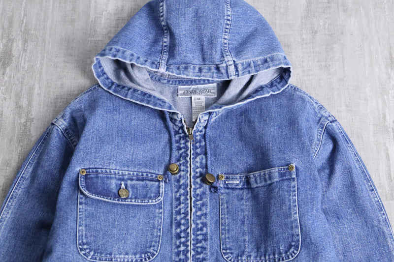 denim short length foodie jacket