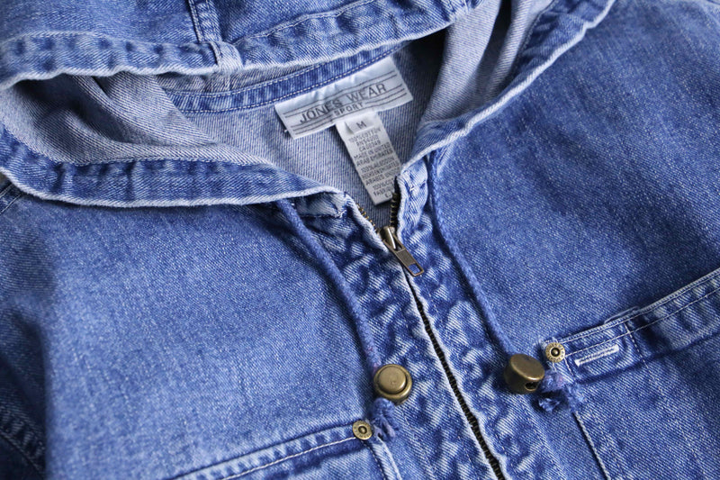 denim short length foodie jacket
