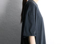 JORDAN oversized faded black tee