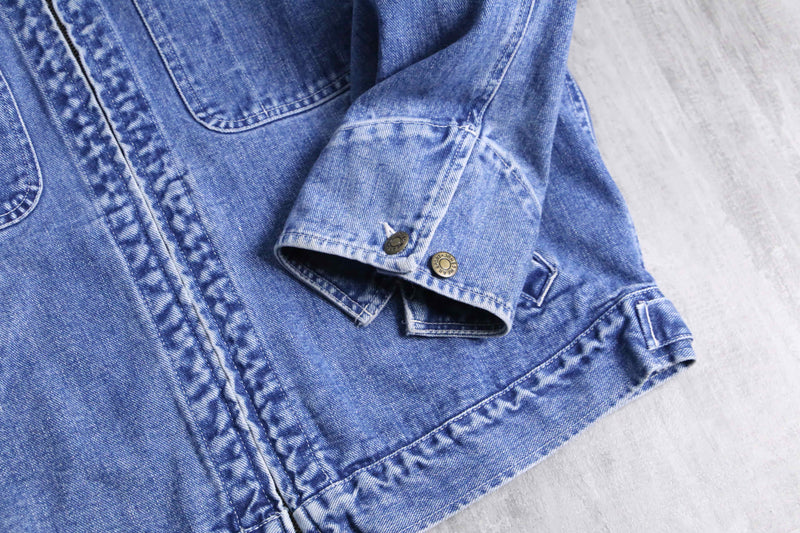 denim short length foodie jacket