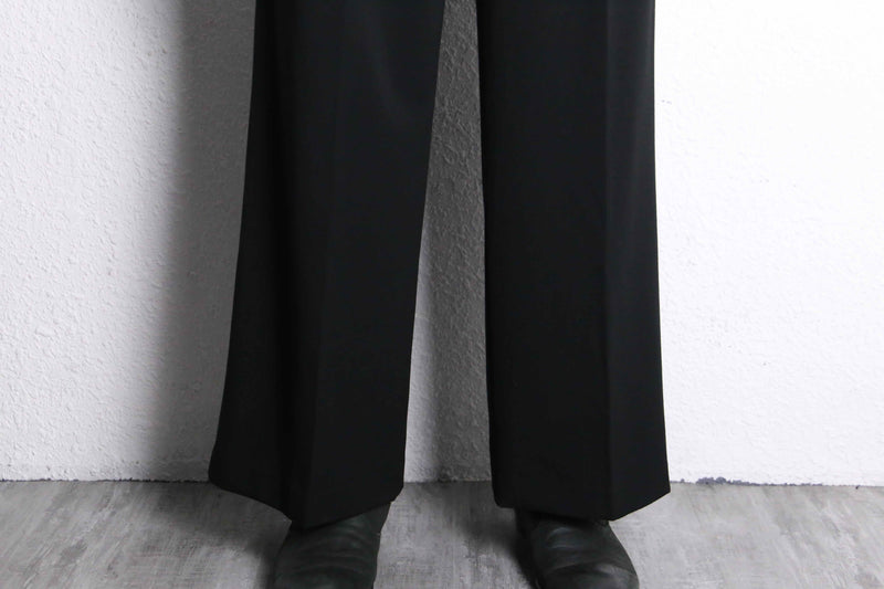 black color wide easy pants