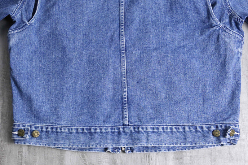 denim short length foodie jacket