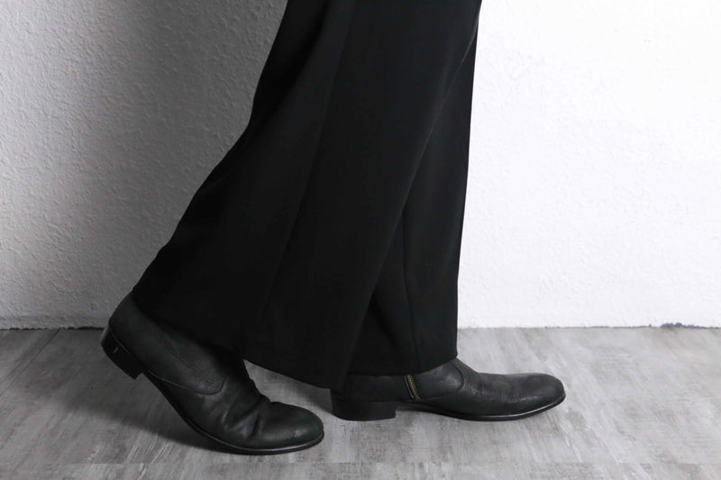 black color wide easy pants