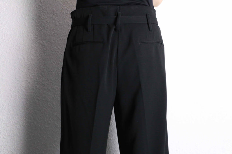black color wide easy pants
