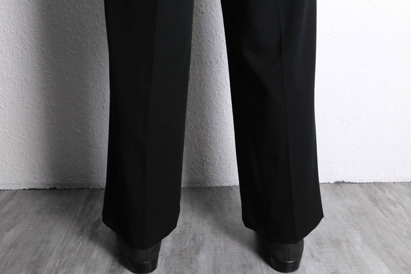 black color wide easy pants