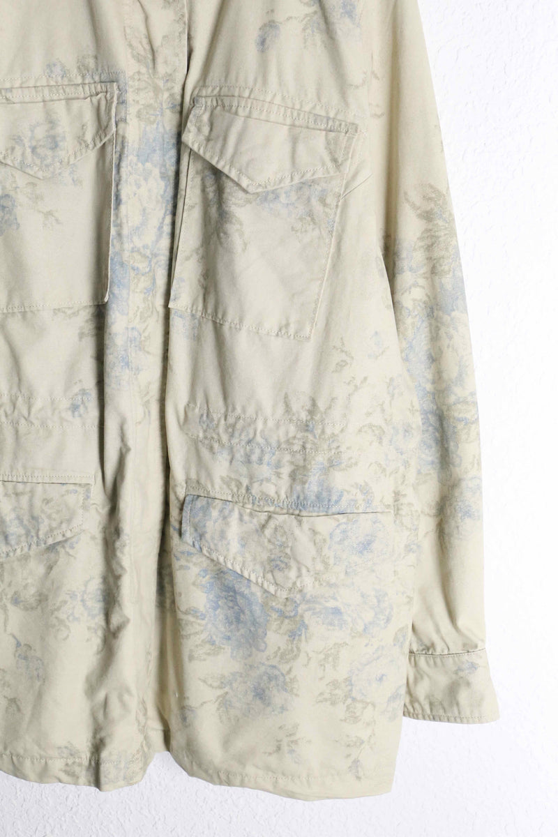 “CHAPS” flower design stand collar cotton jacket