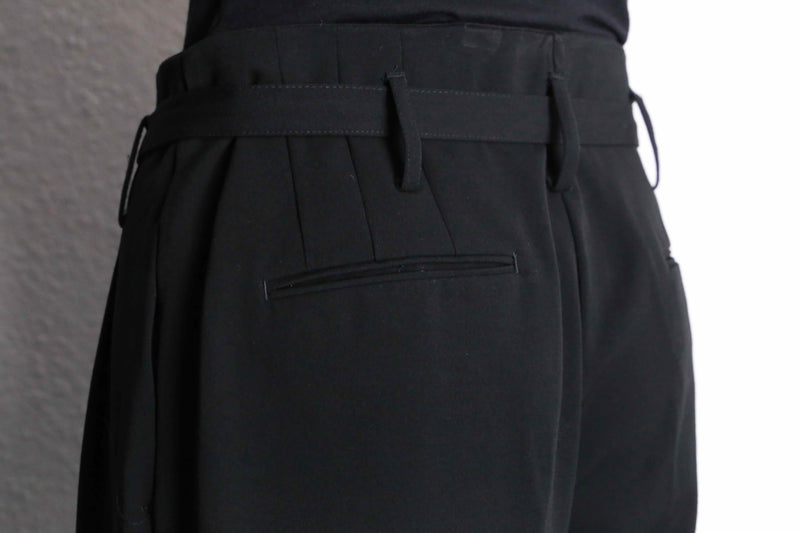 black color wide easy pants