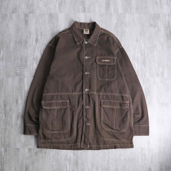 90's "JNCO" brown coverall jacket