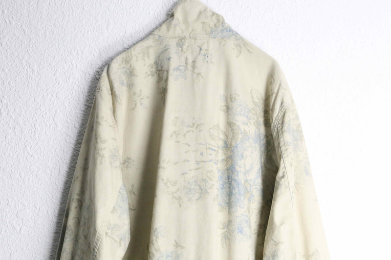 “CHAPS” flower design stand collar cotton jacket