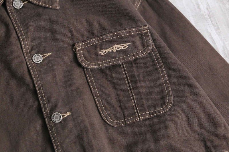 90's "JNCO" brown coverall jacket