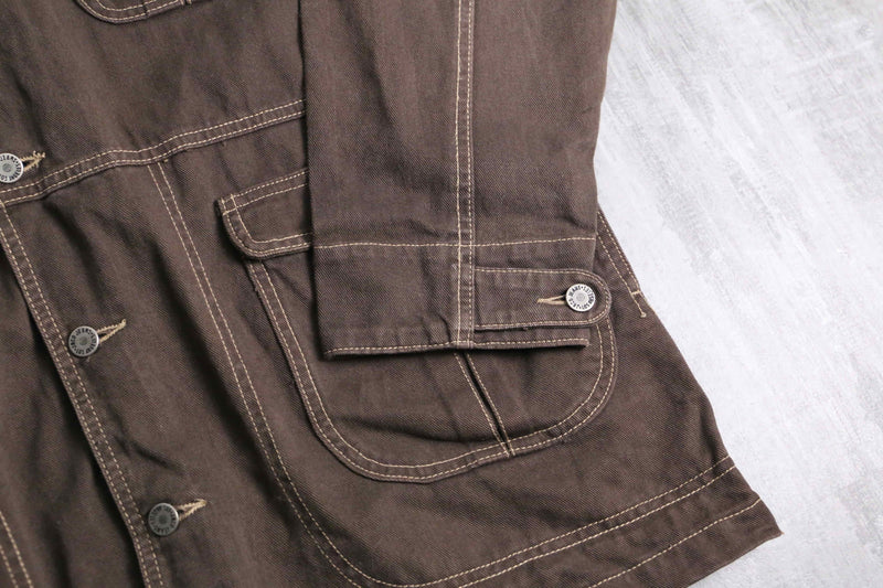 90's "JNCO" brown coverall jacket