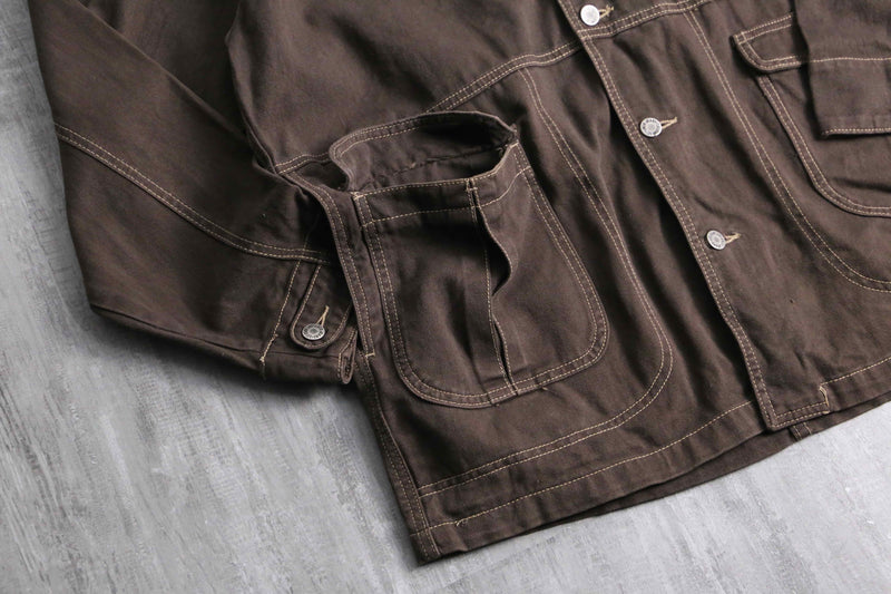 90's "JNCO" brown coverall jacket
