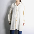 over size middle linen jacket