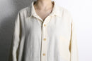 over size middle linen jacket