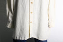 over size middle linen jacket