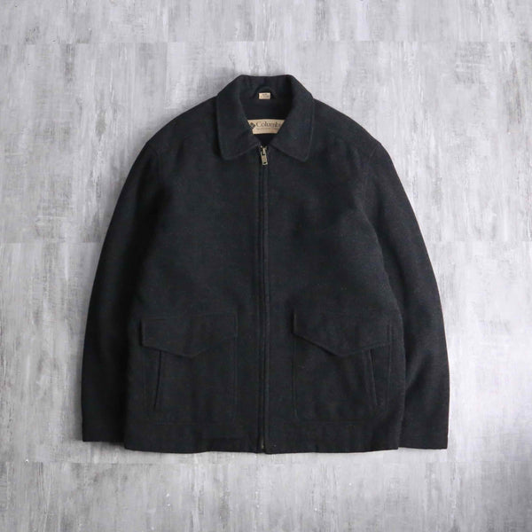 "Columbia" zip up wool jacket