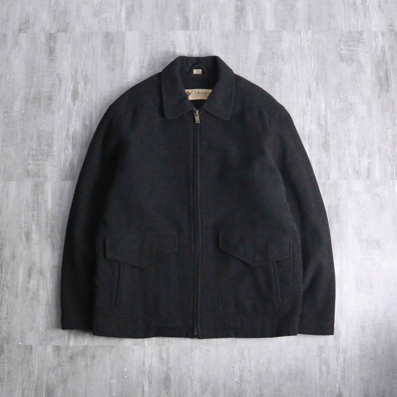 "Columbia" zip up wool jacket