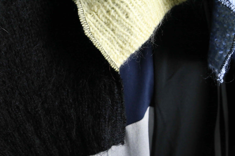 "Re:make" colorful color mohair knit