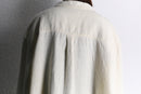 over size middle linen jacket