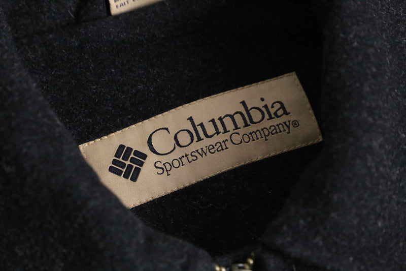 "Columbia" zip up wool jacket