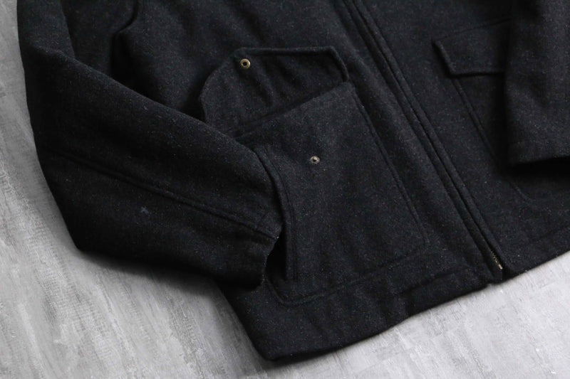 "Columbia" zip up wool jacket