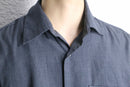“DKNY” light gray poly rayon shirt