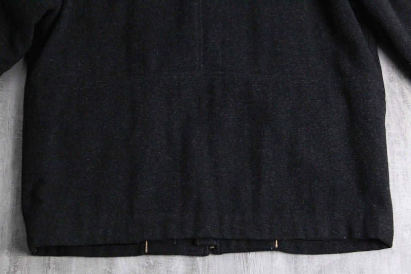 "Columbia" zip up wool jacket