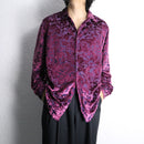 velour botanical flocking shirt