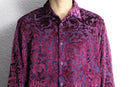 velour botanical flocking shirt
