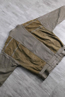 suède switch waist belt design leather blouson