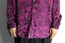 velour botanical flocking shirt