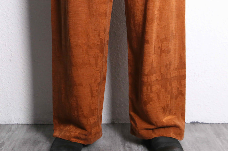 “CHICO'S” yellow ochre total pattern shirt setup